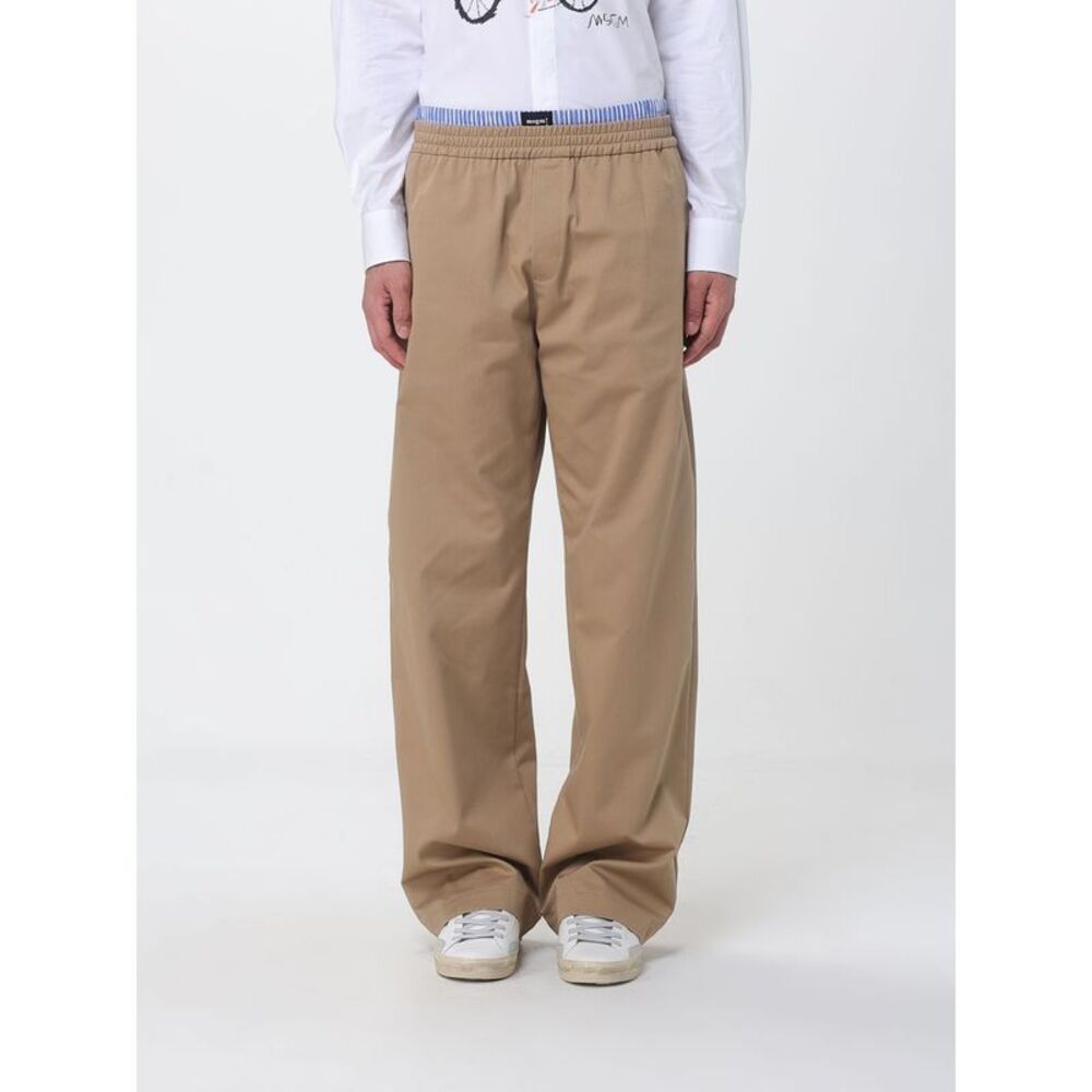 Msgm Pants Men Beige